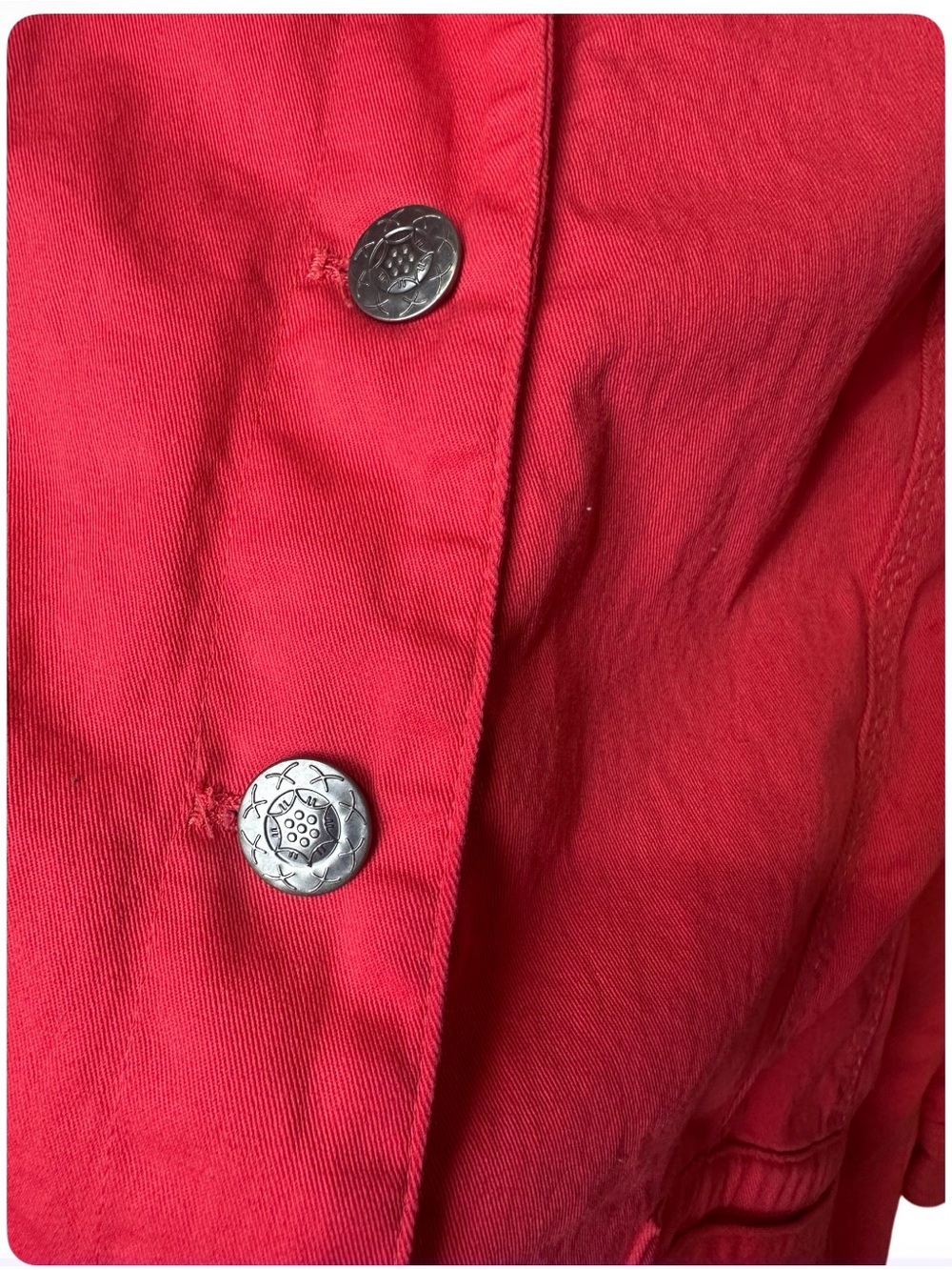 Christopher & Banks Coral Pink Button-Front Jacket - Picture 4 of 6